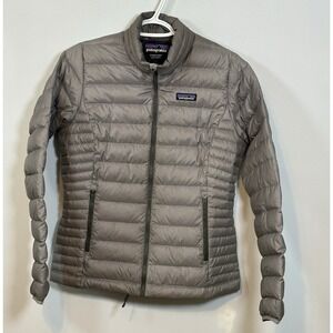 Patagonia Down Vest Women's Size Small Gray Lightweight Puffer Insulated